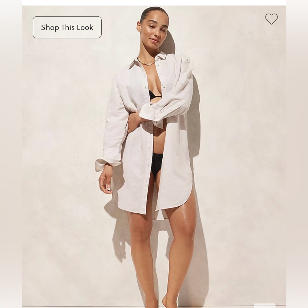 J.Crew linen beach coverup - Small